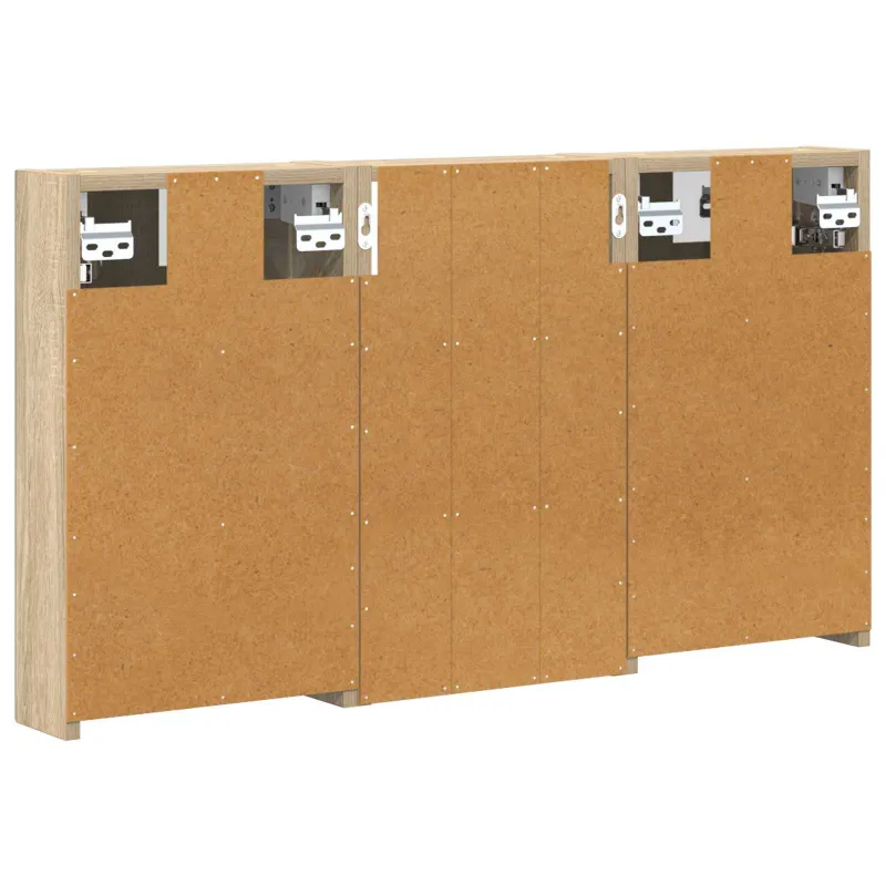 Vonios spintos komplektas su lentyna 3 pcs 90 x 10,5 x 50 cm