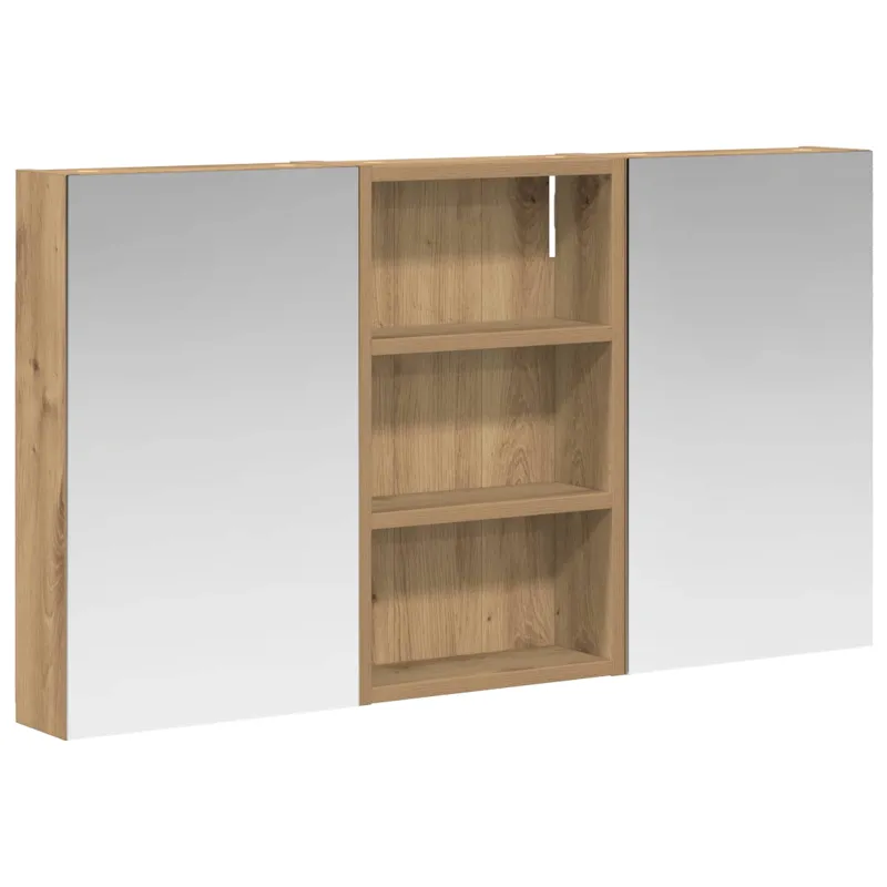 Vonios spintos komplektas su lentyna 3 pcs 90 x 10,5 x 50 cm