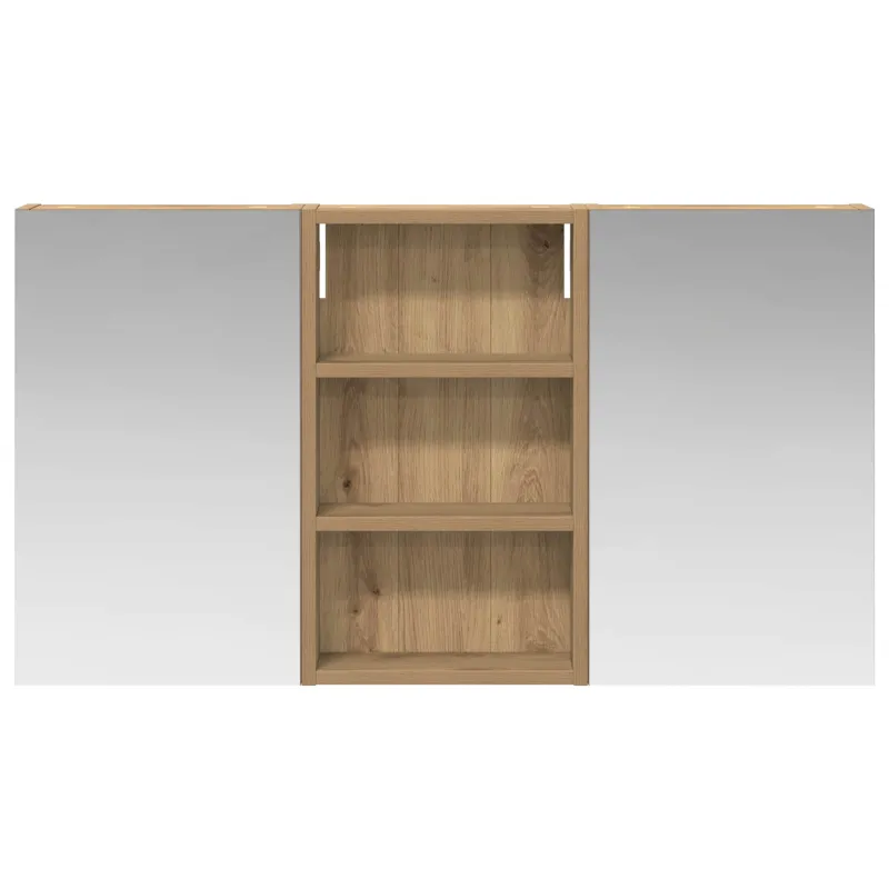 Vonios spintos komplektas su lentyna 3 pcs 90 x 10,5 x 50 cm
