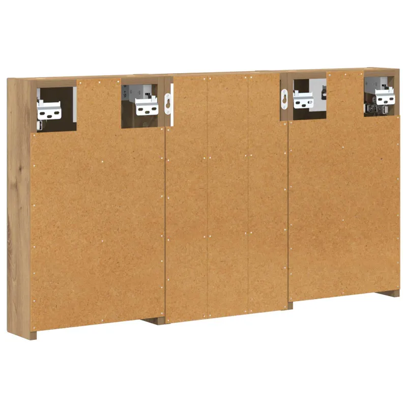 Vonios spintos komplektas su lentyna 3 pcs 90 x 10,5 x 50 cm