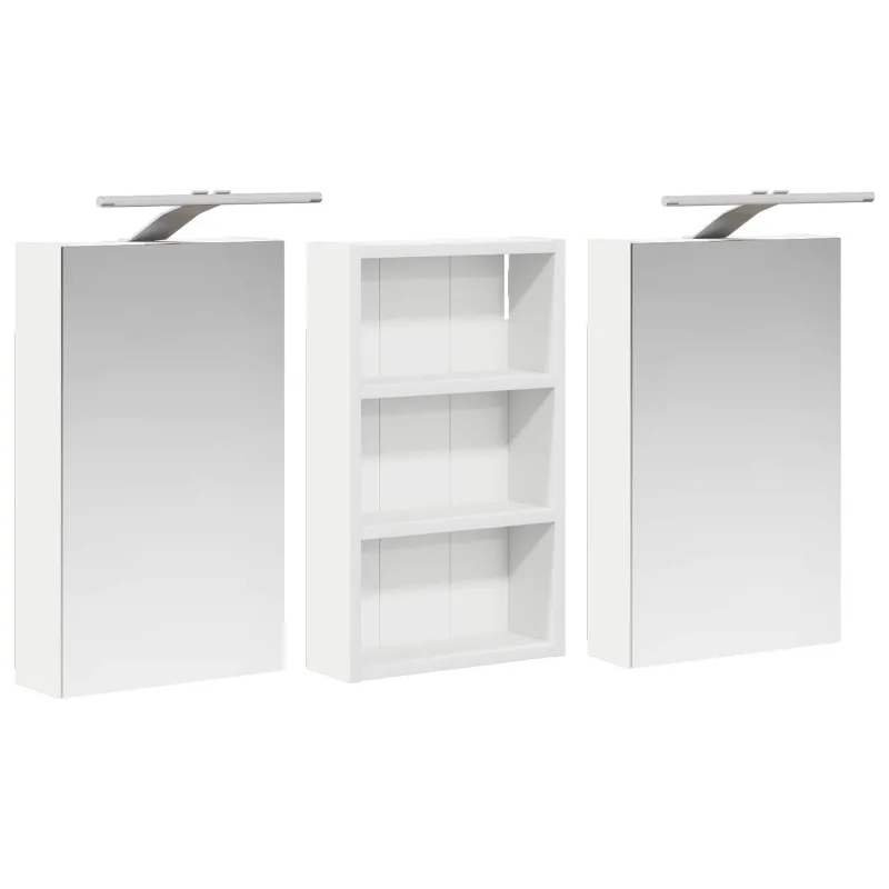 Vonios spintos komplektas su lentyna 3 pcs 90 x 10,5 x 50 cm
