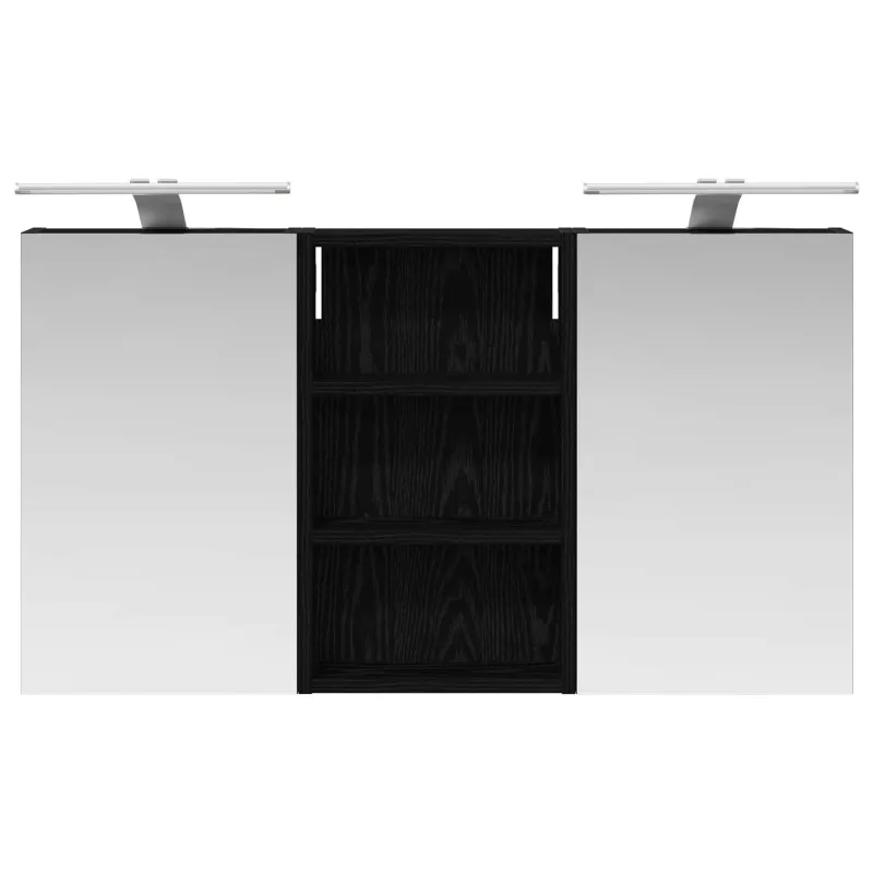 Vonios spintos komplektas su lentyna 3 pcs 90 x 10,5 x 50 cm