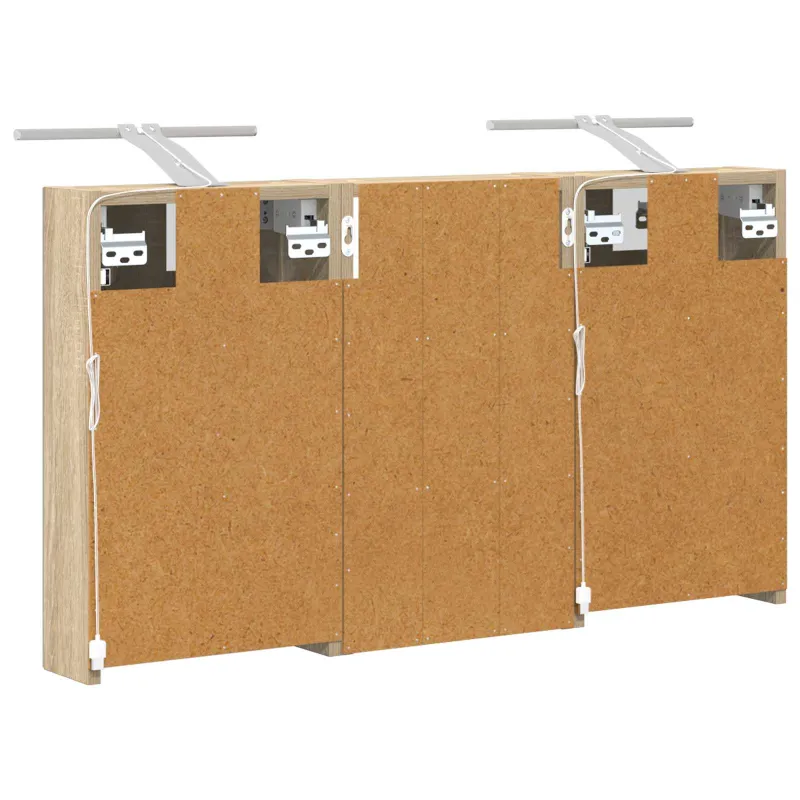 Vonios spintos komplektas su lentyna 3 pcs 90 x 10,5 x 50 cm