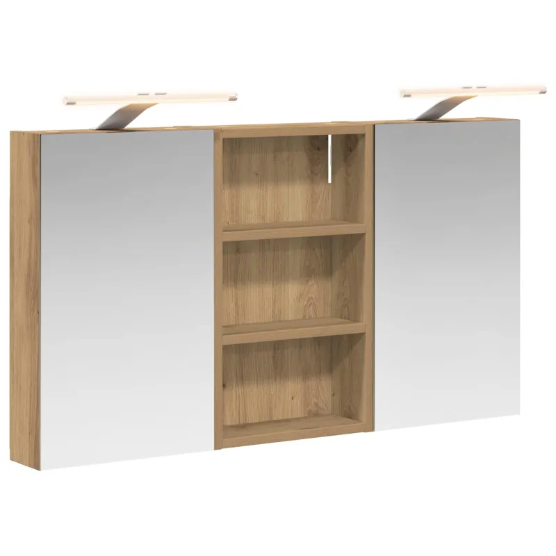 Vonios spintos komplektas su lentyna 3 pcs 90 x 10,5 x 50 cm