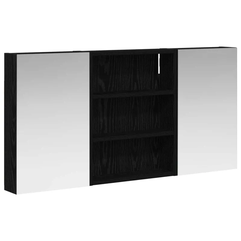 Vonios spintos komplektas su lentyna 3 pcs 100 x 10,5 x 50 cm