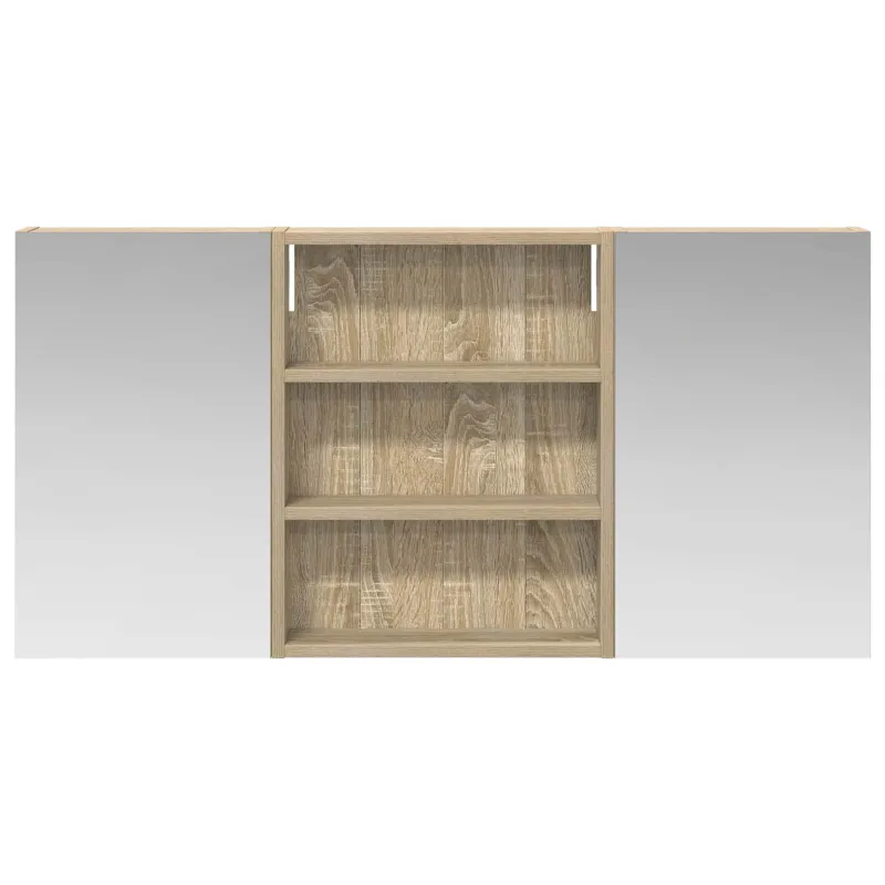 Vonios spintos komplektas su lentyna 3 pcs 100 x 10,5 x 50 cm