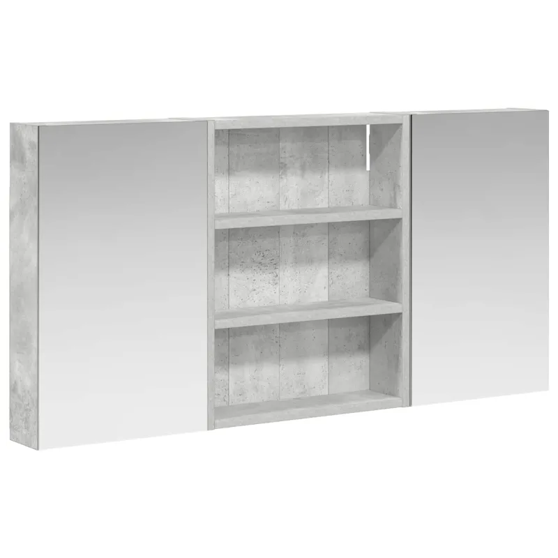 Vonios spintos komplektas su lentyna 3 pcs 100 x 10,5 x 50 cm
