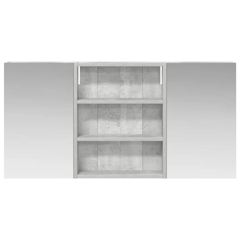Vonios spintos komplektas su lentyna 3 pcs 100 x 10,5 x 50 cm