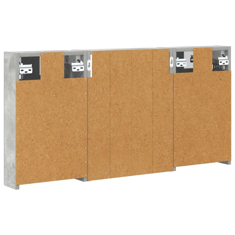 Vonios spintos komplektas su lentyna 3 pcs 100 x 10,5 x 50 cm