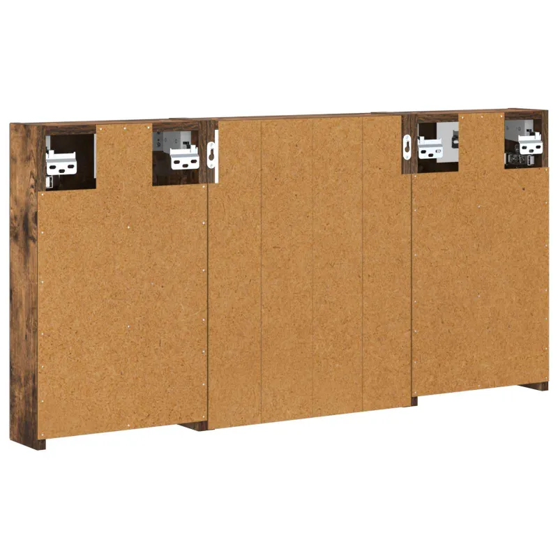 Vonios spintos komplektas su lentyna 3 pcs 100 x 10,5 x 50 cm