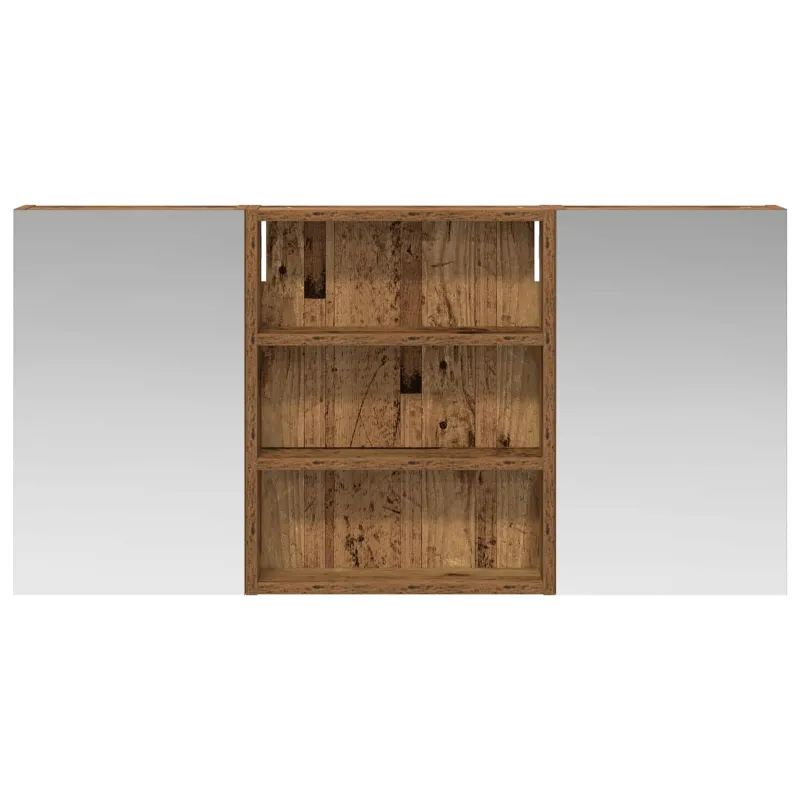 Vonios spintos komplektas su lentyna 3 pcs 100 x 10,5 x 50 cm