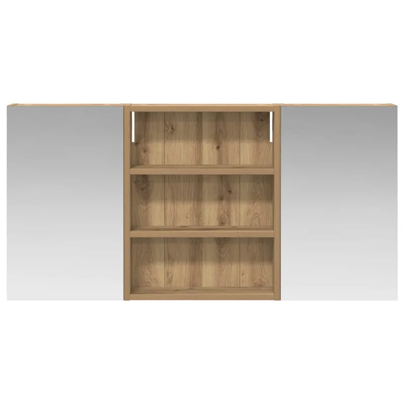 Vonios spintos komplektas su lentyna 3 pcs 100 x 10,5 x 50 cm
