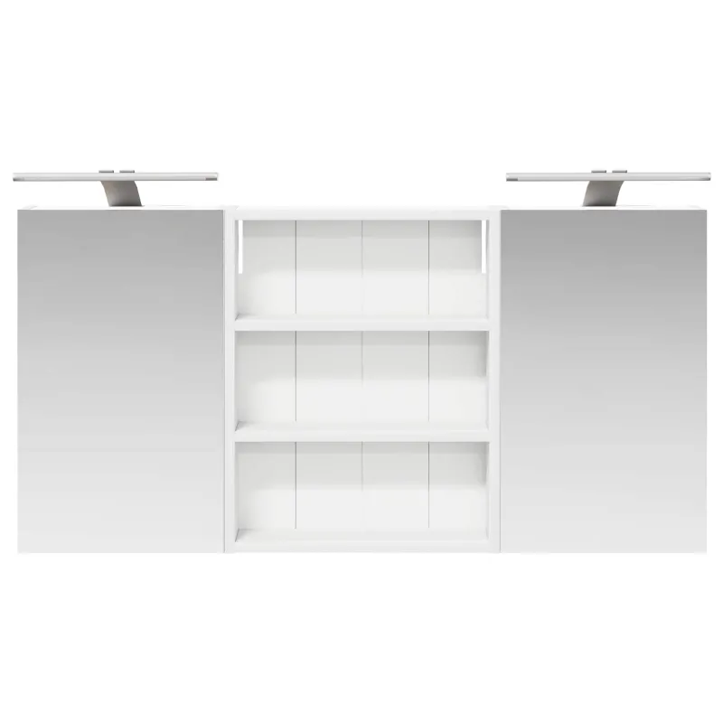 Vonios spintos komplektas su lentyna 3 pcs 100 x 10,5 x 50 cm