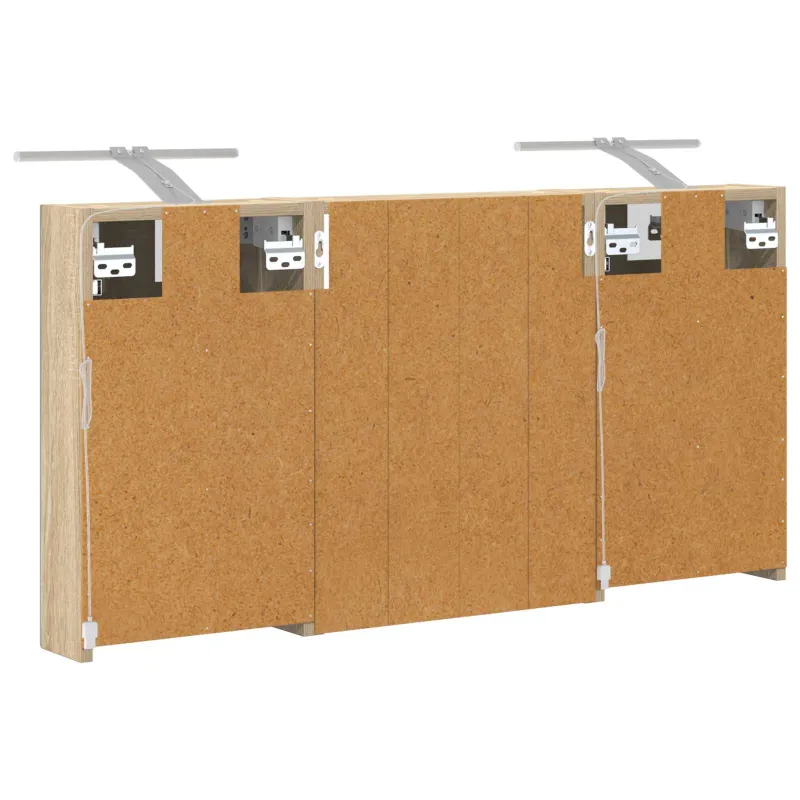 Vonios spintos komplektas su lentyna 3 pcs 100 x 10,5 x 50 cm