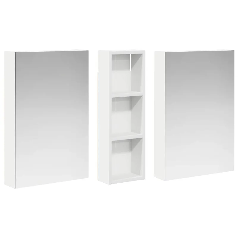 Vonios spintos komplektas su lentyna 3 pcs 100 x 10,5 x 60,5 cm