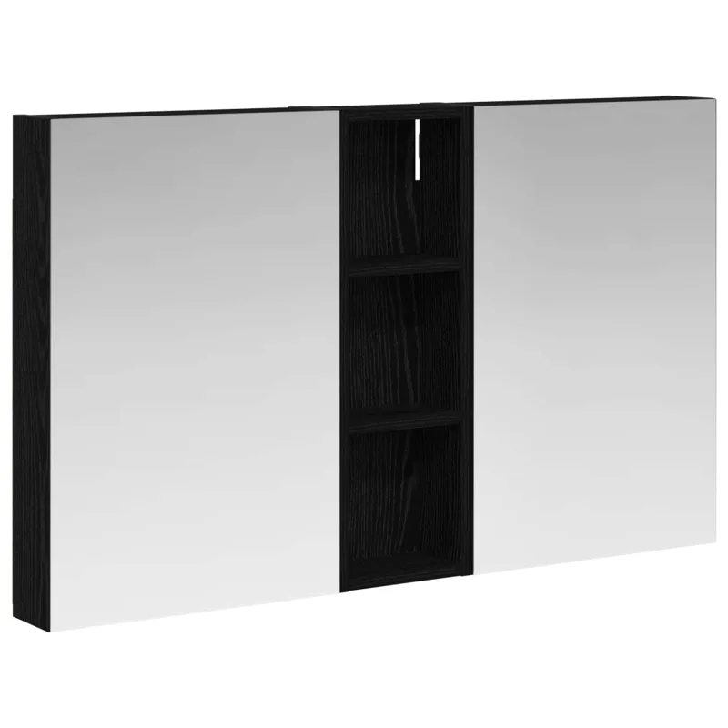 Vonios spintos komplektas su lentyna 3 pcs 100 x 10,5 x 60,5 cm