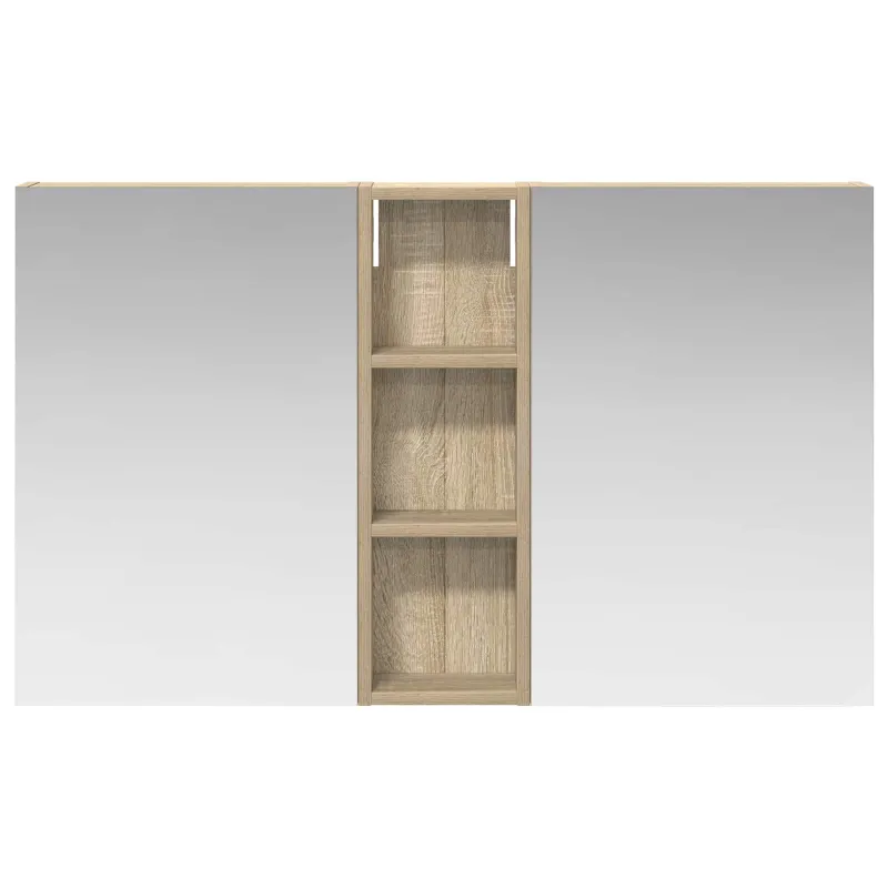 Vonios spintos komplektas su lentyna 3 pcs 100 x 10,5 x 60,5 cm