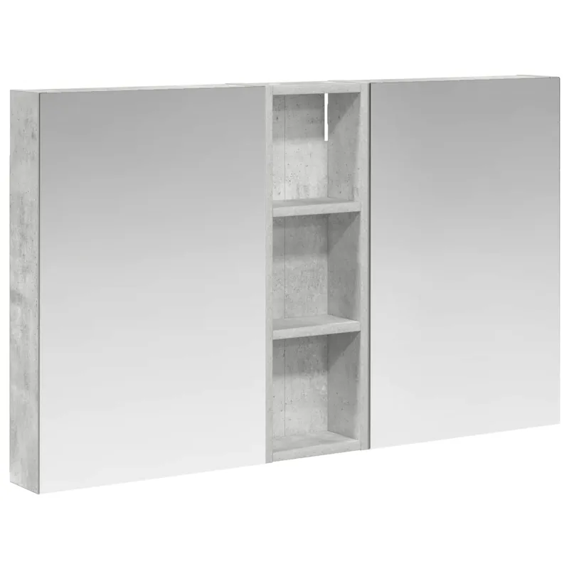 Vonios spintos komplektas su lentyna 3 pcs 100 x 10,5 x 60,5 cm