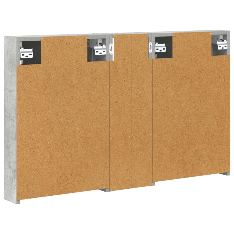 Vonios spintos komplektas su lentyna 3 pcs 100 x 10,5 x 60,5 cm