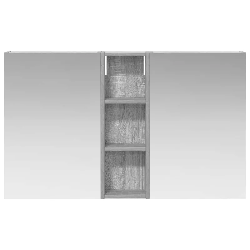 Vonios spintos komplektas su lentyna 3 pcs 100 x 10,5 x 60,5 cm