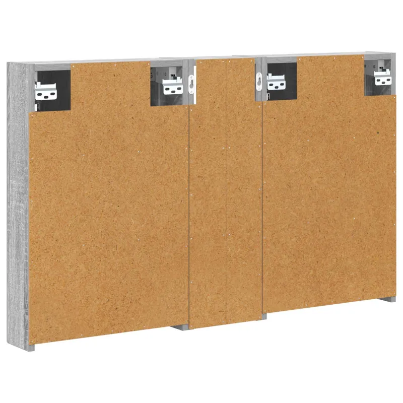 Vonios spintos komplektas su lentyna 3 pcs 100 x 10,5 x 60,5 cm