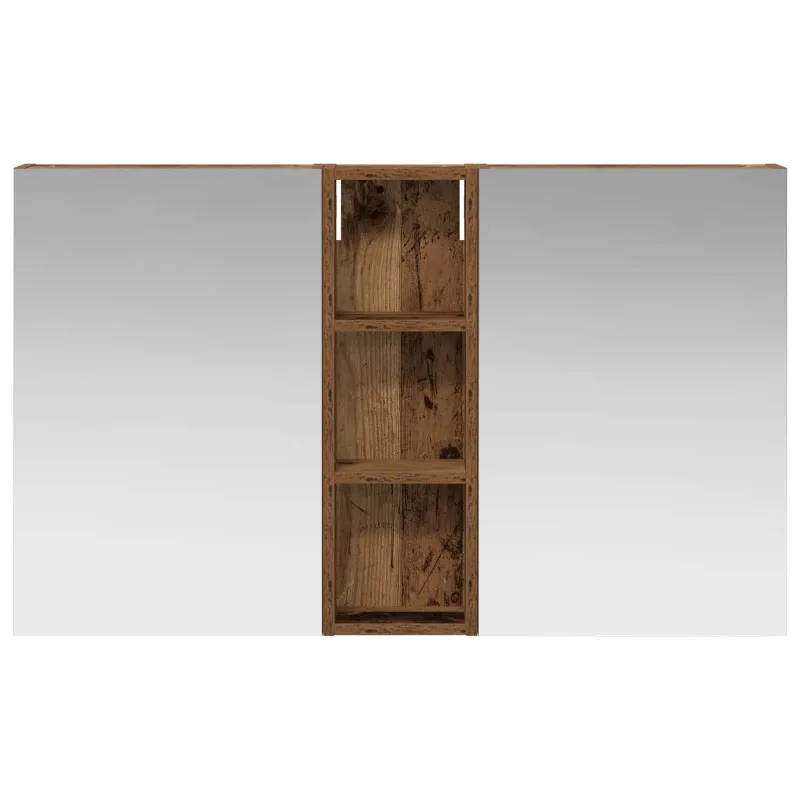 Vonios spintos komplektas su lentyna 3 pcs 100 x 10,5 x 60,5 cm