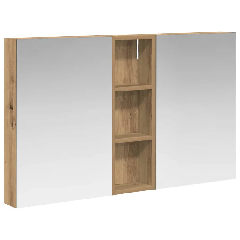Vonios spintos komplektas su lentyna 3 pcs 100 x 10,5 x 60,5 cm