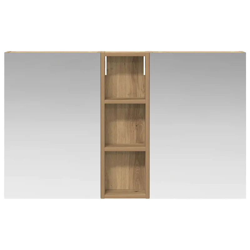 Vonios spintos komplektas su lentyna 3 pcs 100 x 10,5 x 60,5 cm