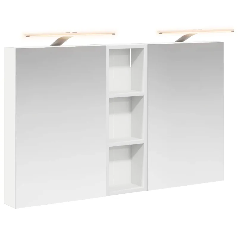 Vonios spintos komplektas su lentyna 3 pcs 100 x 10,5 x 60,5 cm