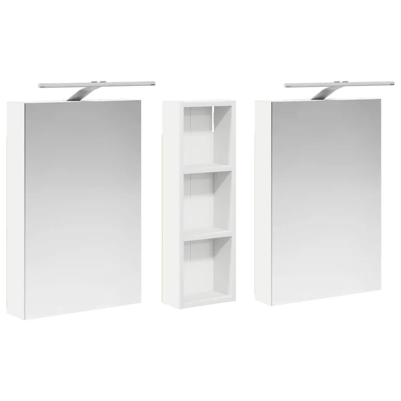 Vonios spintos komplektas su lentyna 3 pcs 100 x 10,5 x 60,5 cm