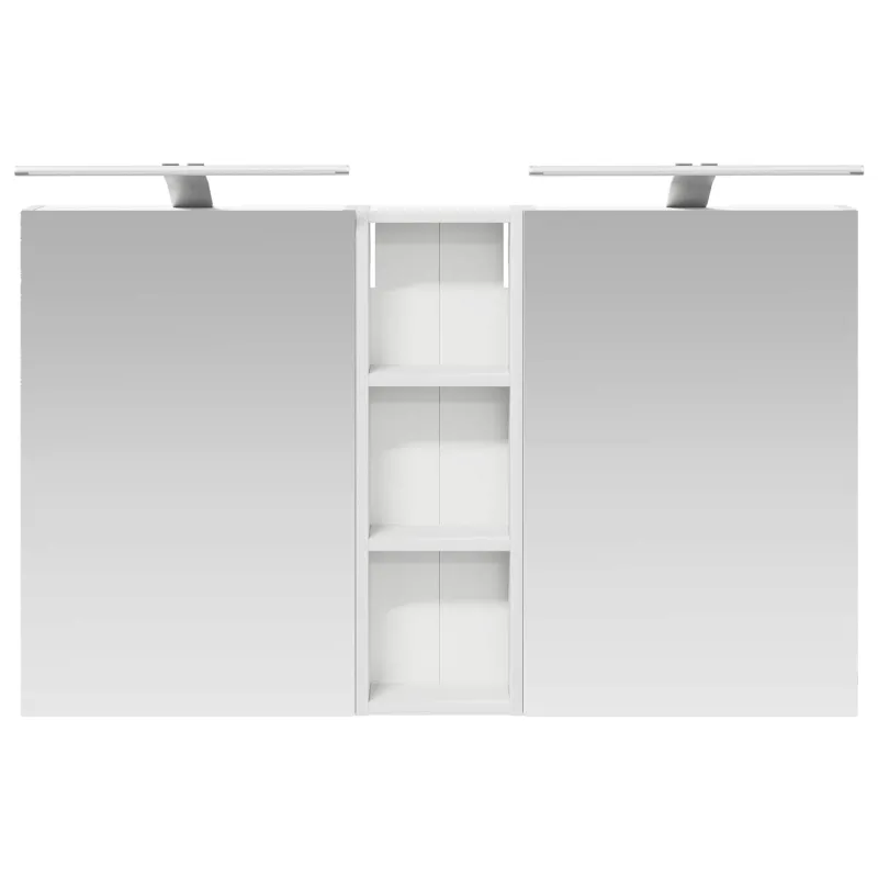 Vonios spintos komplektas su lentyna 3 pcs 100 x 10,5 x 60,5 cm
