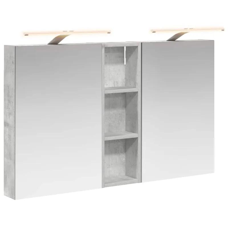 Vonios spintos komplektas su lentyna 3 pcs 100 x 10,5 x 60,5 cm