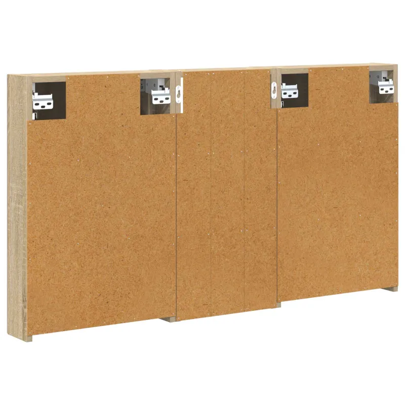 Vonios spintos komplektas su lentyna 3 pcs 110 x 10,5 x 60,5 cm