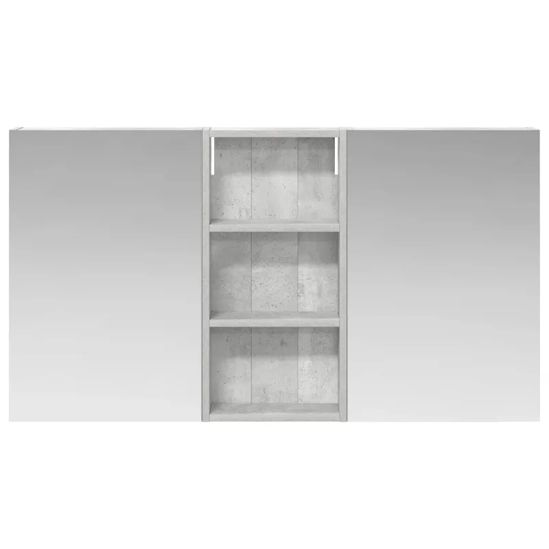 Vonios spintos komplektas su lentyna 3 pcs 110 x 10,5 x 60,5 cm