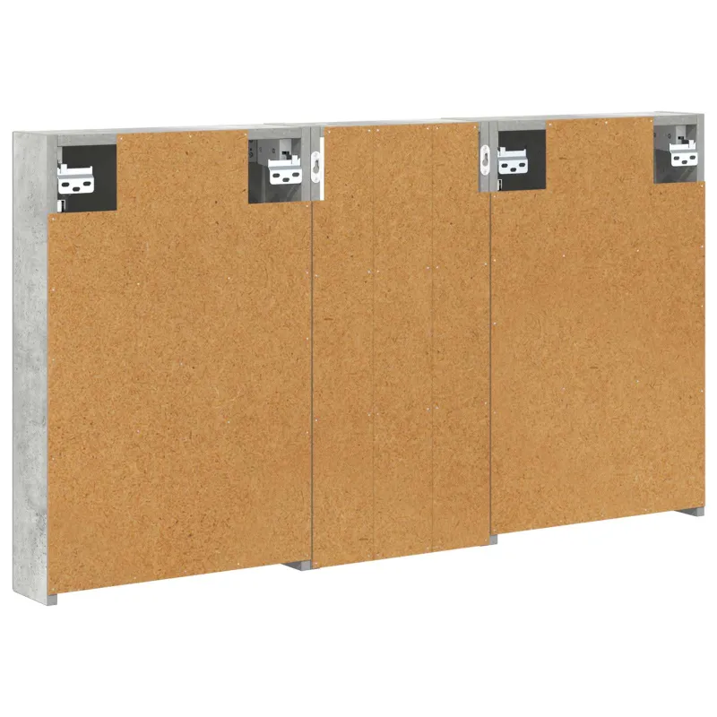 Vonios spintos komplektas su lentyna 3 pcs 110 x 10,5 x 60,5 cm