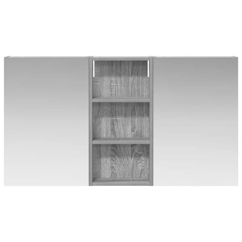 Vonios spintos komplektas su lentyna 3 pcs 110 x 10,5 x 60,5 cm