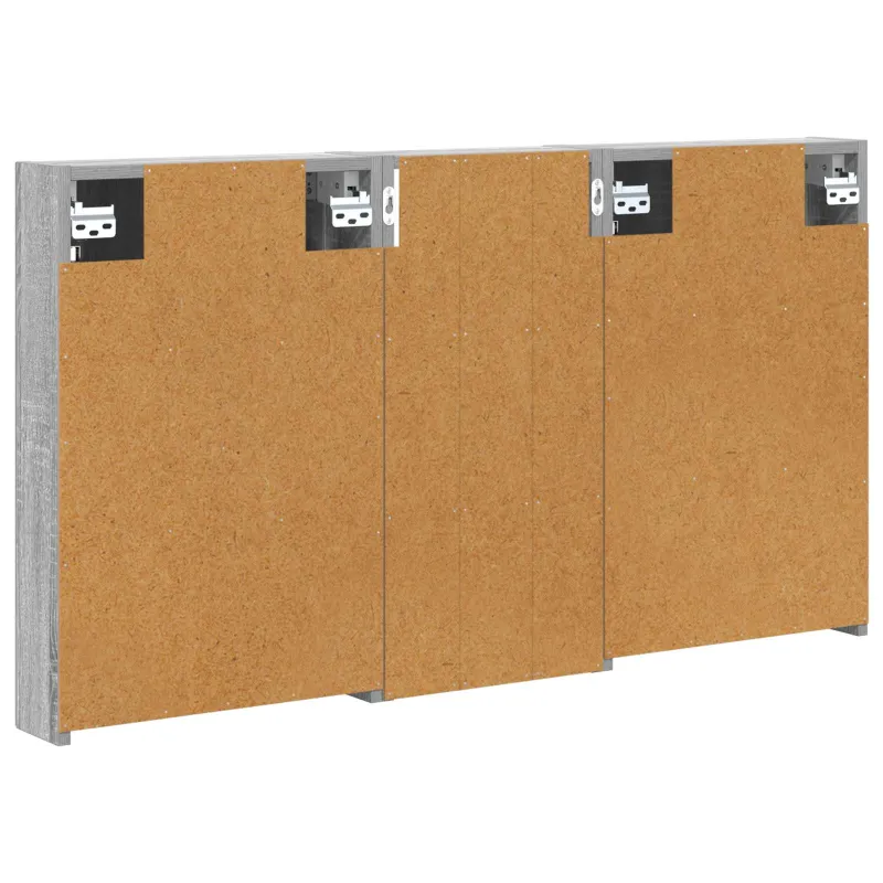 Vonios spintos komplektas su lentyna 3 pcs 110 x 10,5 x 60,5 cm