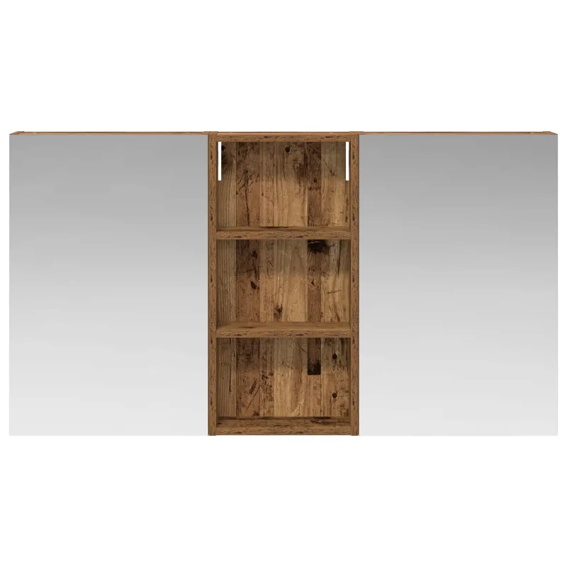 Vonios spintos komplektas su lentyna 3 pcs 110 x 10,5 x 60,5 cm