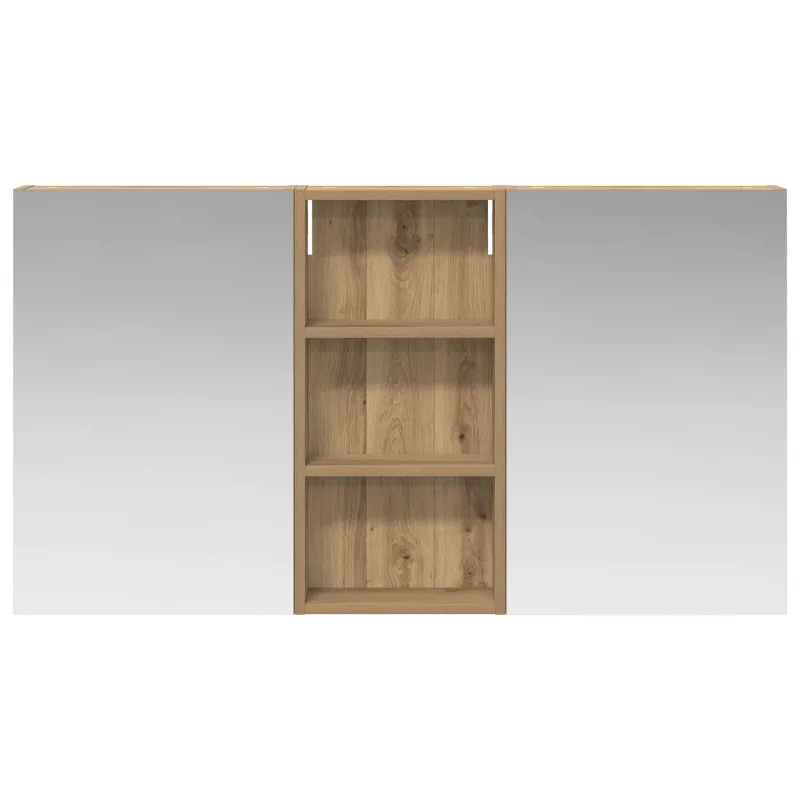 Vonios spintos komplektas su lentyna 3 pcs 110 x 10,5 x 60,5 cm