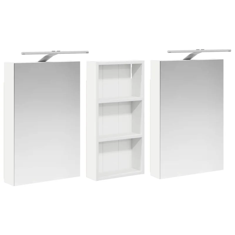 Vonios spintos komplektas su lentyna 3 pcs 110 x 10,5 x 60,5 cm