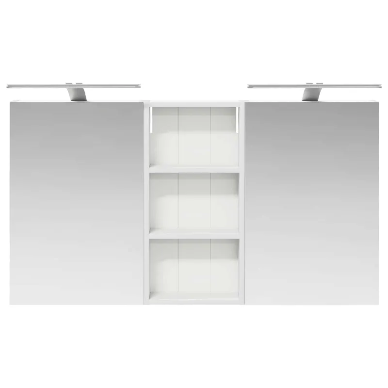 Vonios spintos komplektas su lentyna 3 pcs 110 x 10,5 x 60,5 cm