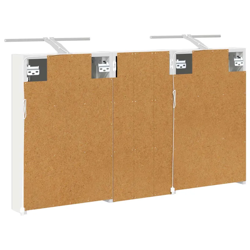 Vonios spintos komplektas su lentyna 3 pcs 110 x 10,5 x 60,5 cm