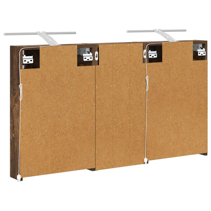 Vonios spintos komplektas su lentyna 3 pcs 110 x 10,5 x 60,5 cm