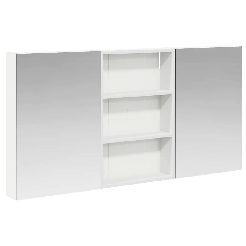 Vonios spintos komplektas su lentyna 3 pcs 120 x 10,5 x 60,5 cm
