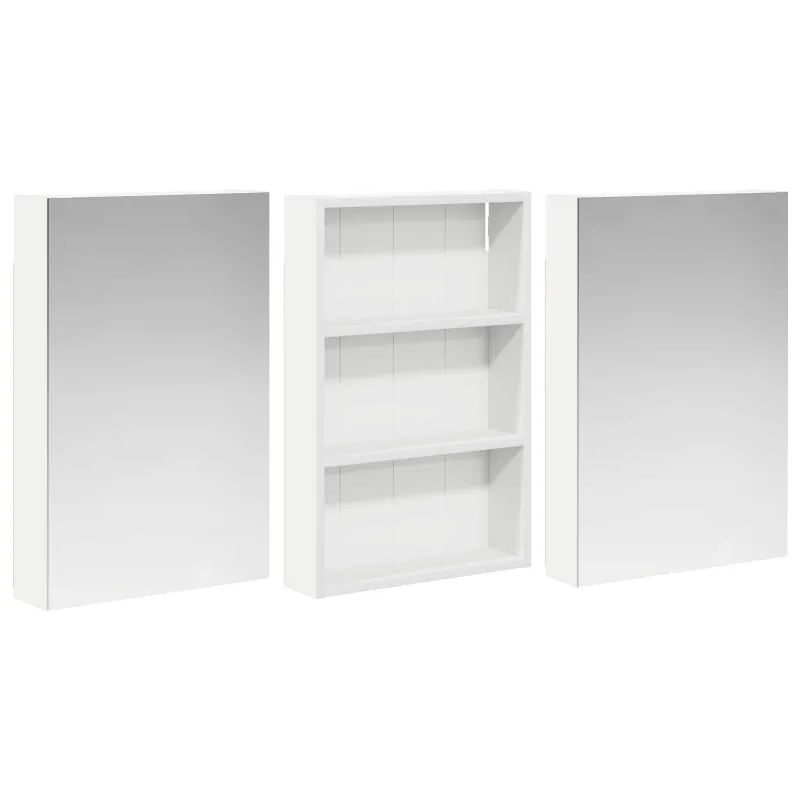 Vonios spintos komplektas su lentyna 3 pcs 120 x 10,5 x 60,5 cm