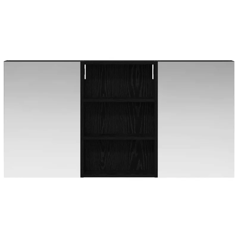 Vonios spintos komplektas su lentyna 3 pcs 120 x 10,5 x 60,5 cm