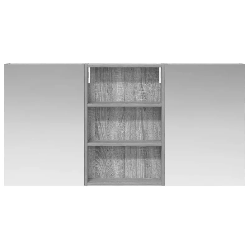 Vonios spintos komplektas su lentyna 3 pcs 120 x 10,5 x 60,5 cm