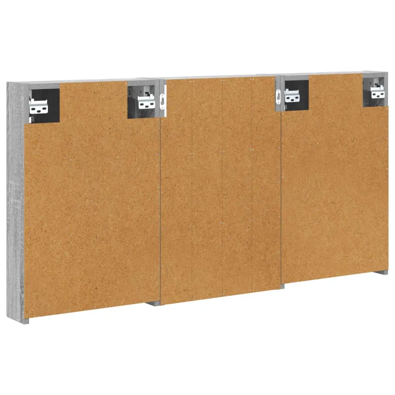 Vonios spintos komplektas su lentyna 3 pcs 120 x 10,5 x 60,5 cm