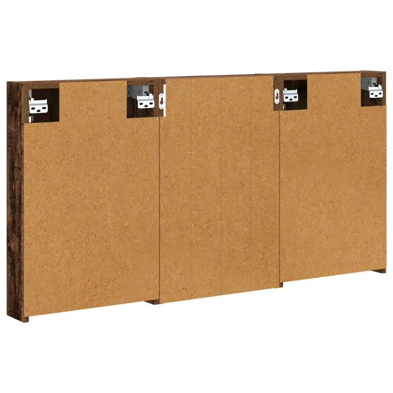 Vonios spintos komplektas su lentyna 3 pcs 120 x 10,5 x 60,5 cm
