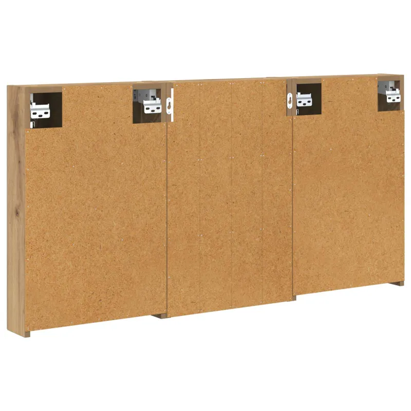 Vonios spintos komplektas su lentyna 3 pcs 120 x 10,5 x 60,5 cm